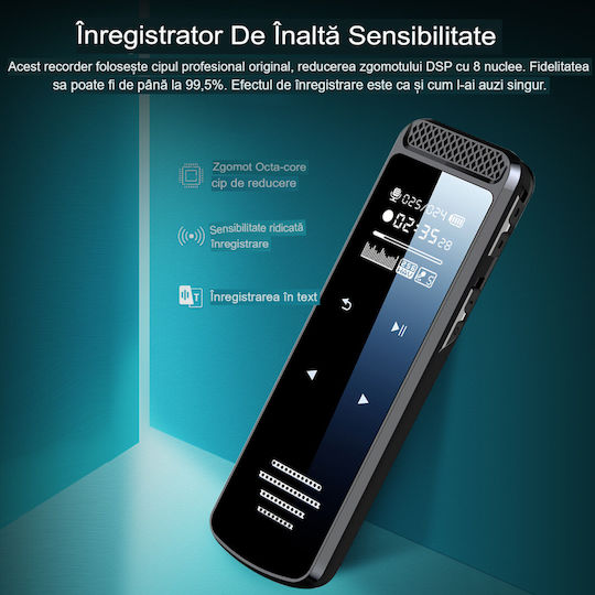 Înregistrator De Voce Recman Q55 Cu Memorie Internă 64GB