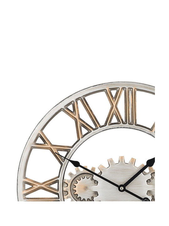 Wall Clock Ø 46 Cm Silver-gold Seon