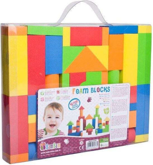 Bam Bam Foam Building Blocks For 1.5+ Years 46 Pieces
