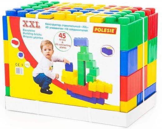 Polesie Blocks Building Bricks XXL for 1+ Year 45pcs