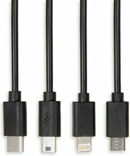 iBox Regular USB to micro USB 1.2m 2A Cable Multicolour (IKUM4W1CLR)