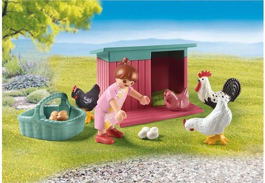 Playmobil MeinLeben Garten Ferienhaus mit Hühnerstall für 4-10 Jahre