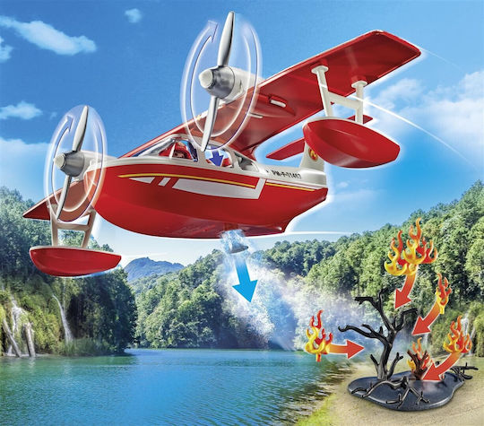 Playmobil Екшън герои Пожарогасителен хидроплан за 4-10 години