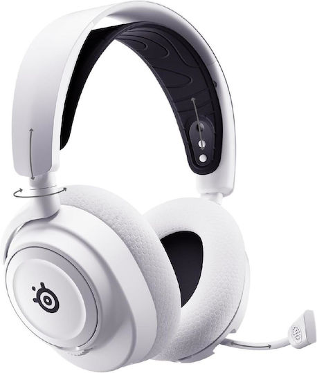 SteelSeries Arctis Nova 7X Wireless Over Ear Gaming Headset with Bluetooth and USB Connectivity White for PC