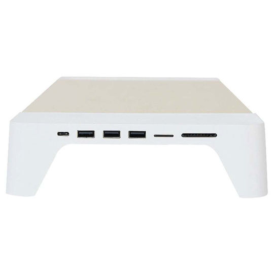 Cablexpert USB-A Докинг станция с 4K PD Етърнет Бял (3-IN-1)