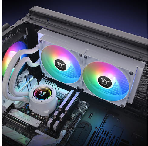 Thermaltake TH280 V2 ARGB v2 Υδρόψυξη AIO CPU με 2 Ανεμιστήρες 140mm Λευκή