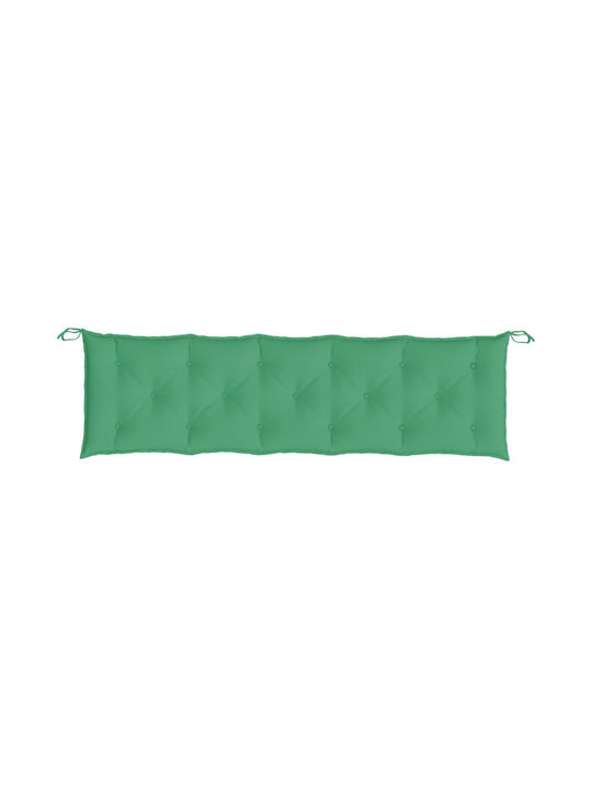 vidaXL Wasserdicht Gartenbankkissen Green 180x50cm. 314973