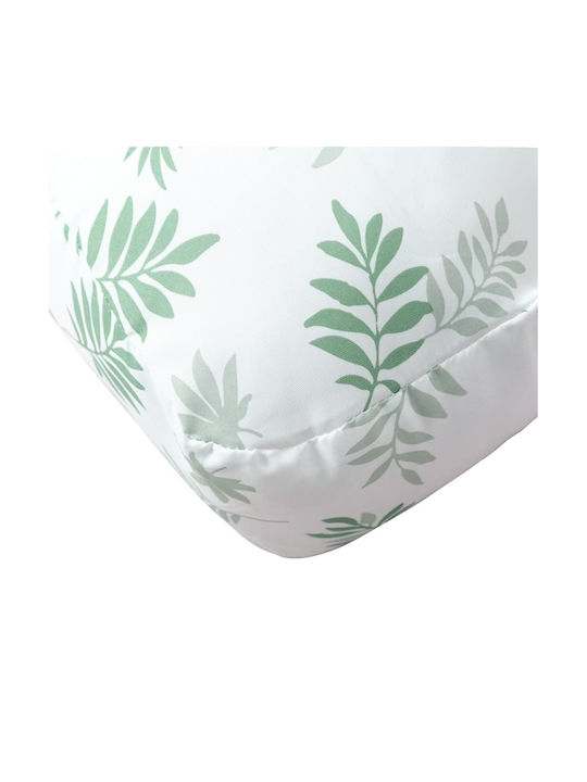 vidaXL Garden Chair Cushion with Backrest Green 2 Pieces 50x50cm