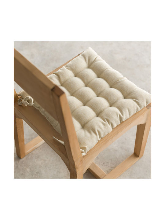 Gofis Home Μαξιλάρι Καρέκλας Κήπου Beige 40x40εκ.