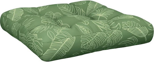 vidaXL Garden Chair Cushion with Backrest Green 2 Pieces 50x50cm