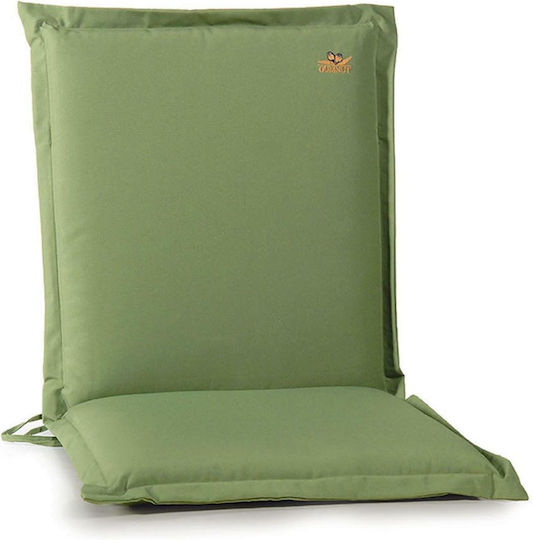 Lianos Waterproof Garden Chair Cushion with Backrest Green 93x43cm
