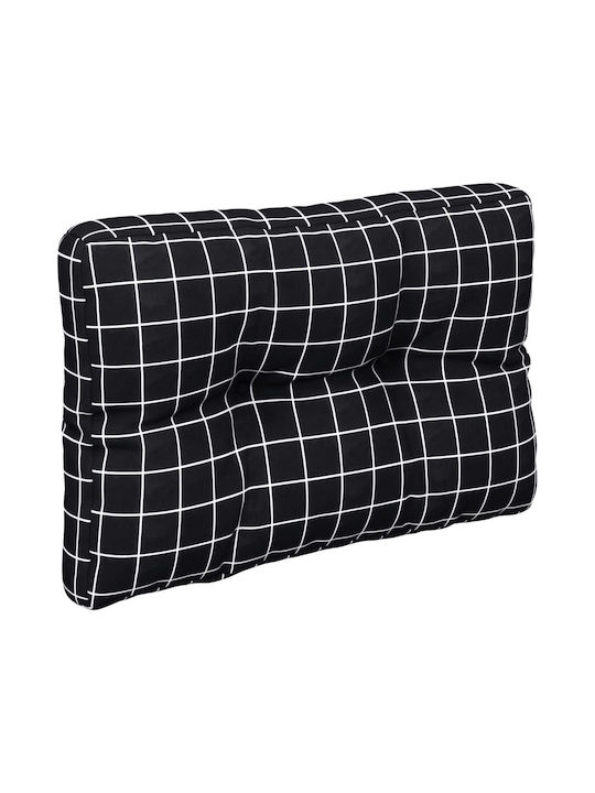vidaXL Gartenstuhlkissen mit Rückenlehne Schwarz 2Stück 60x60cm