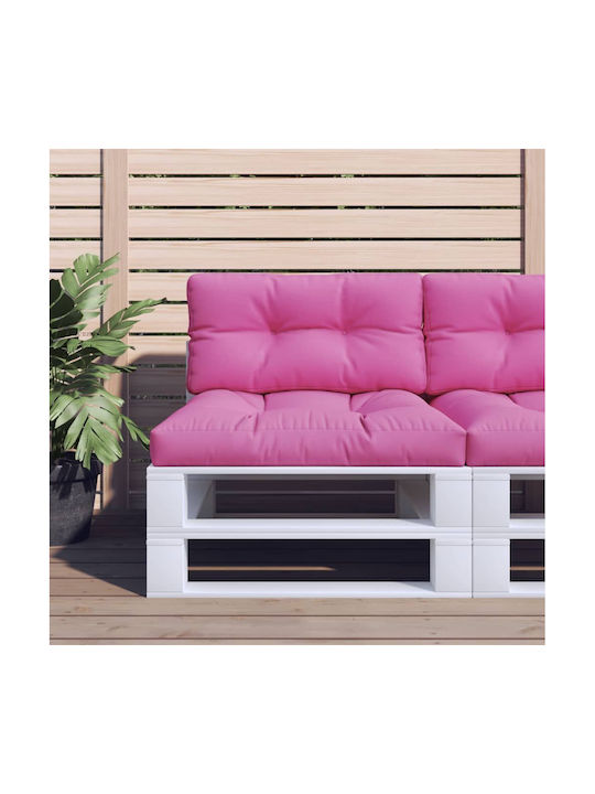 vidaXL Gartenstuhlkissen mit Rückenlehne Rosa 2 Stück 70x70cm