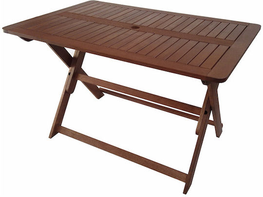 Masă Meranti 5289G Pliabilă 135x80x74 Nucă