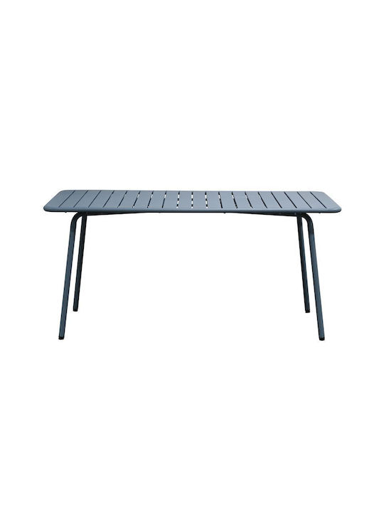 Brio Outdoor Dinner Metal Table Sandy Blue 70x70x73cm