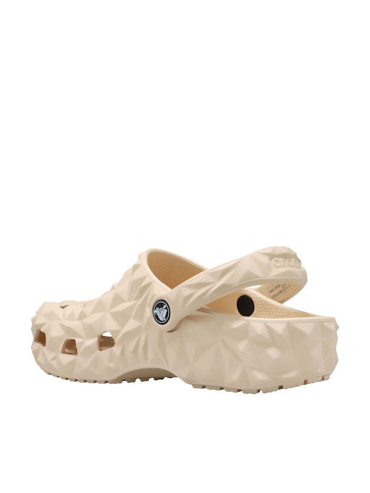 Crocs Classic Geometric Clog Women's Clogs Beige