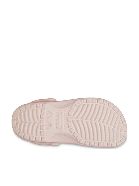 Crocs Classic Glitter Γυναικεία Σαμπό Ροζ
