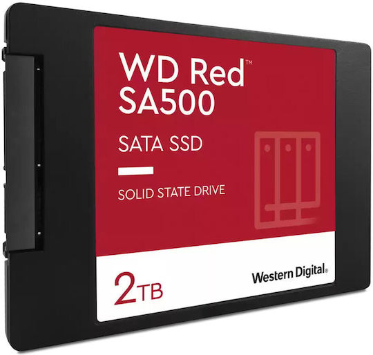 Western Digital Red SA500 SSD 2TB Тип 2.5'' със Свързване SATA III WDS200T2R0A