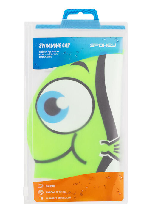 Spokey Silicone Kids Swimming Cap Green