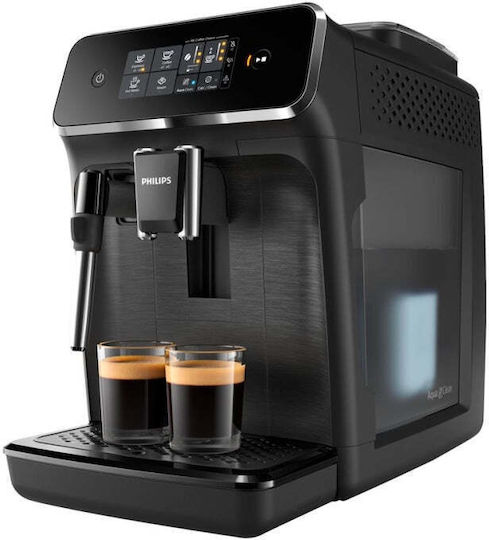 Philips Series 2200 Αυτόματη Μηχανή Espresso 1500W Πίεσης 15bar με Μύλο Άλεσης Μαύρη EP2220/10