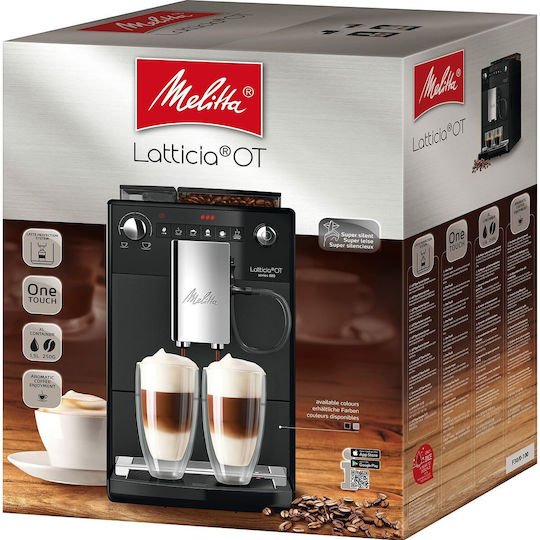 Melitta Latticia OT Automatic Espresso Coffee Machine 1450W Pressure 15bar with Grinder Frosted Black F30/0-100