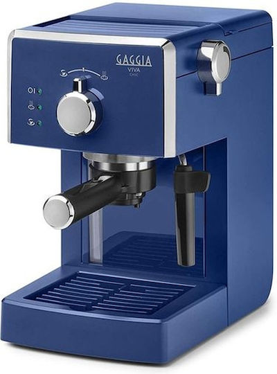 Gaggia Viva Chic Μηχανή Espresso 1025W Πίεσης 15bar Midnight Blue