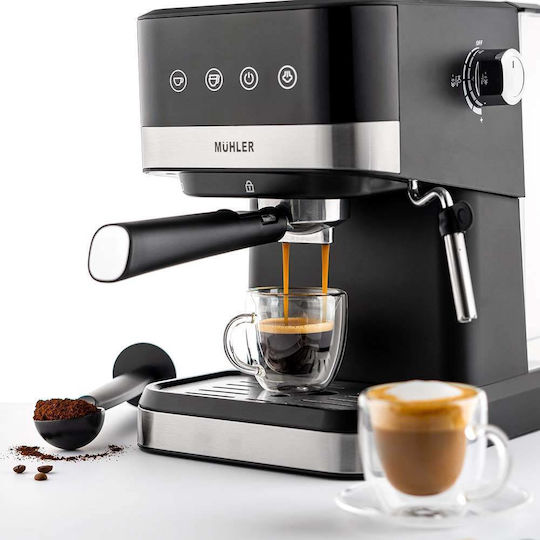 Muhler Mașină de Espresso 1050W Presiune 20bar Argintie MCM-1599