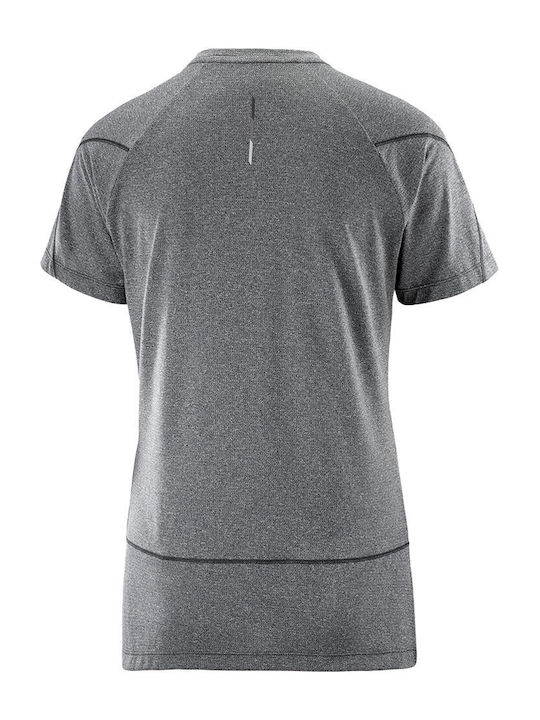Cross Run Women's T-shirt Fast Drying Gray