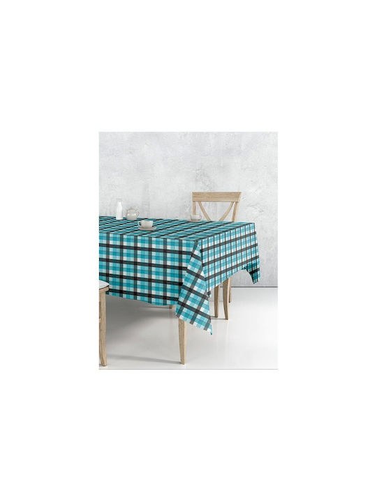 Sunshine 6997 Cotton & Polyester Tablecloth Turquoise 140x220cm 172-4-6997-turq