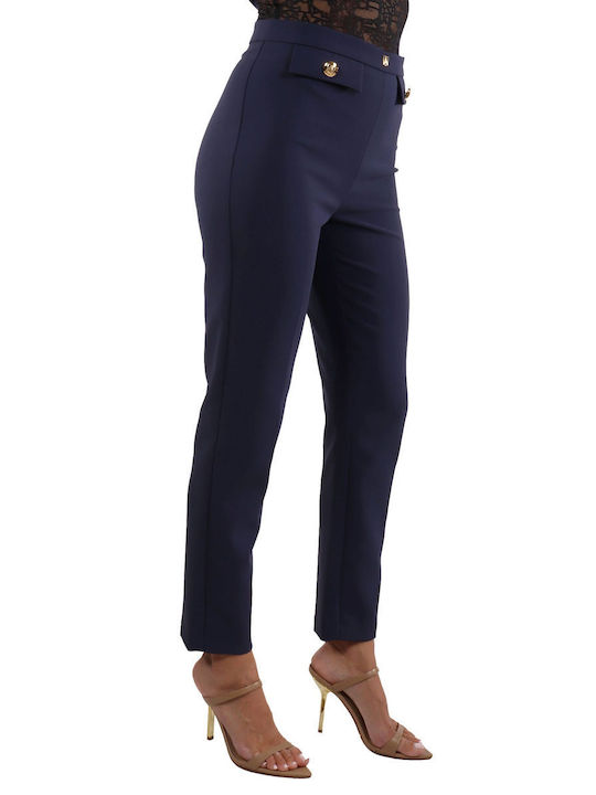 Elisabetta Franchi Femei Tesatura Pantaloni BLUE NAVY