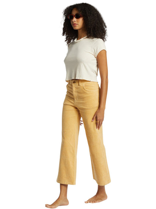 Be Free Damen Stoff Hose Yellow