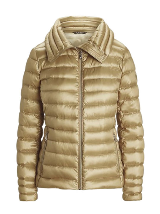 Ralph Lauren Scurt Jachetă de femei Puffer pentru iarnă Beige