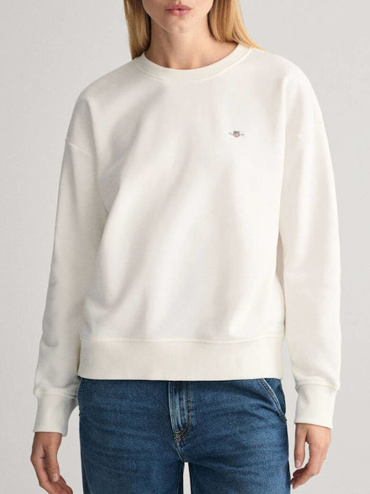 Gant Shield C-neck Sweat Women's Sweatshirt White