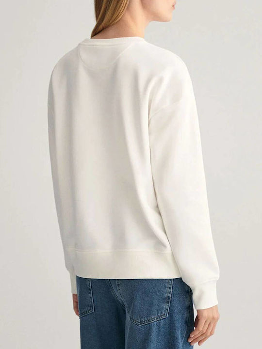 Shield C-neck Sweat Γυναικείο Φούτερ White