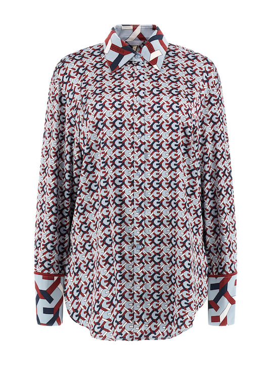 Women's Long Sleeve Shirt Red, Blue, Sky Blue