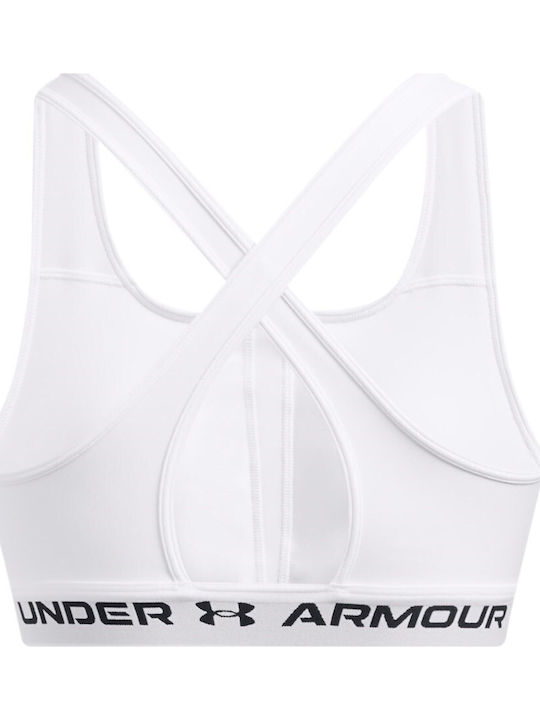 Crossback Mid Bra Women's Bra without Padding White