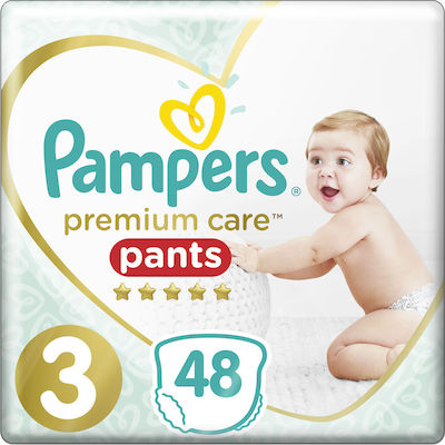 Pampers Premium Care Πάνες Βρακάκι No. 3 για 6-11kg 48τμχ