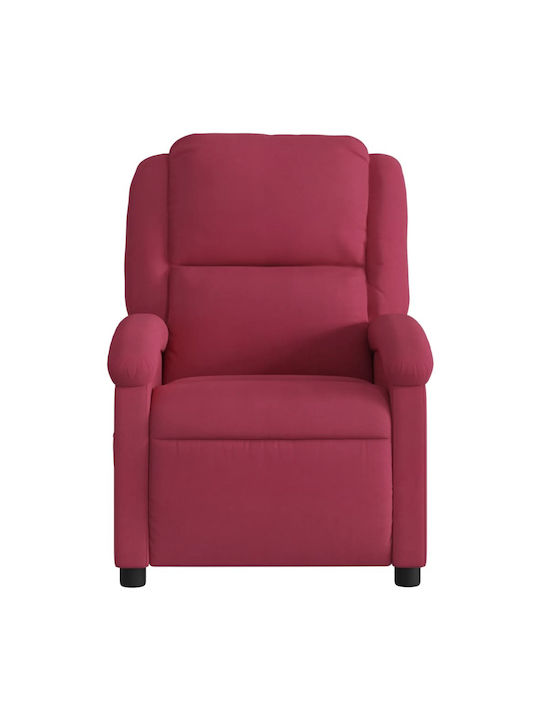 Relax Armchair with Footstool Bordeaux 71x86.5x99.5cm
