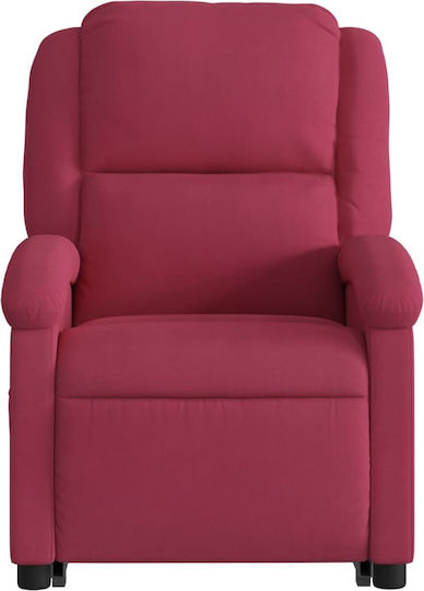 Relax Armchair with Footstool Bordeaux 71x86.5x99.5cm