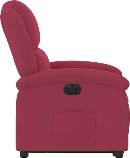 Relax Armchair with Footstool Bordeaux 71x86.5x99.5cm