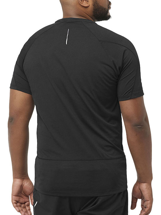 Salomon Cross Herren Sport T-Shirt Kurzarm Schwarz