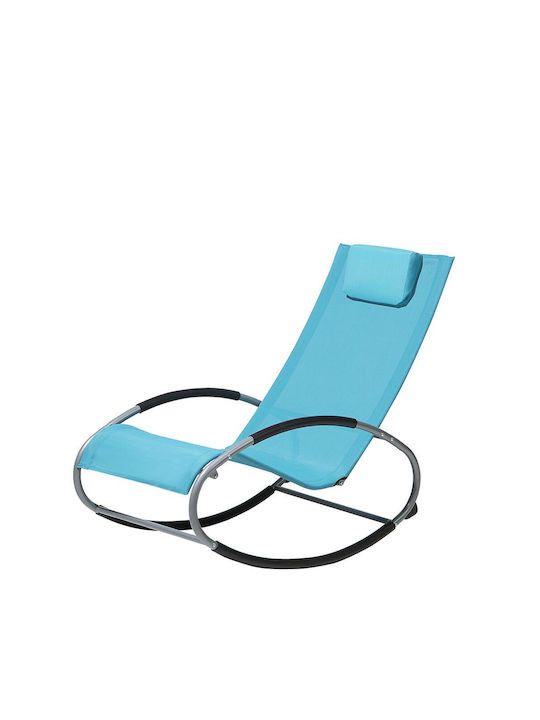 Κουνιστή Καρέκλα Μεταλλική Turquoise