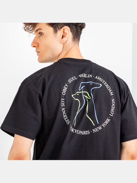 T-shirt Μαύρο