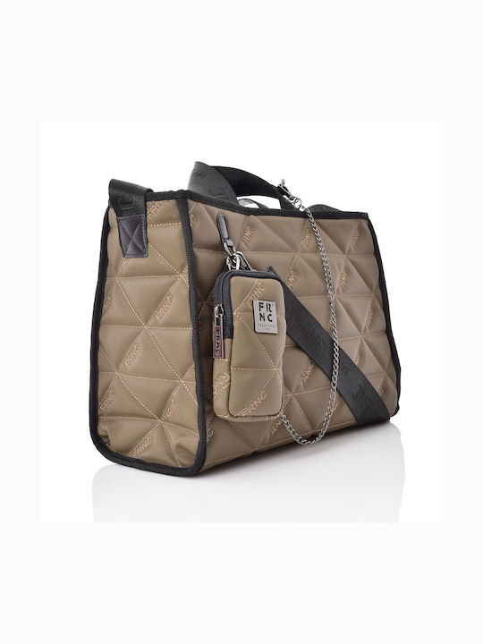 FRNC Damen Tasche Hand Khaki