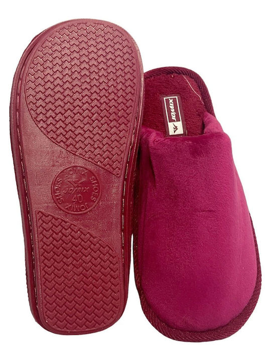 Jomix Winter Women's Slippers in Burgundy color