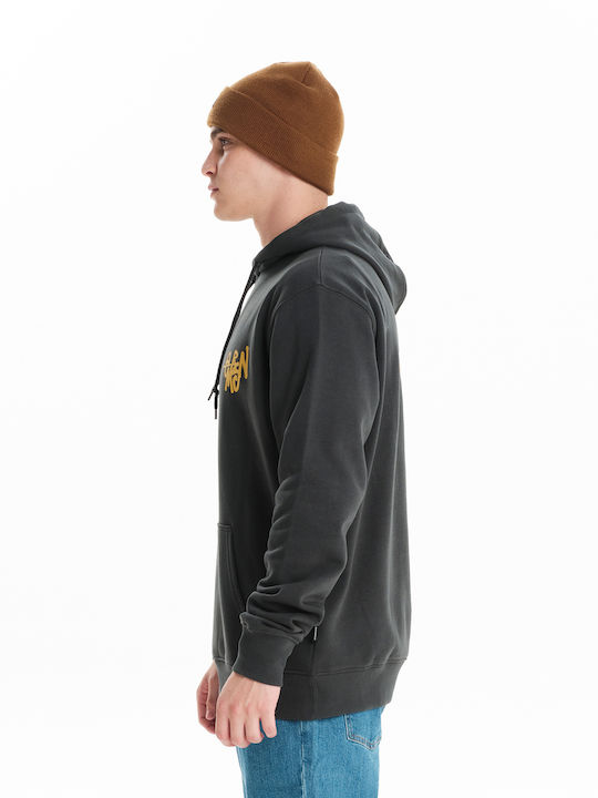 Sweatshirt with Hood Black
