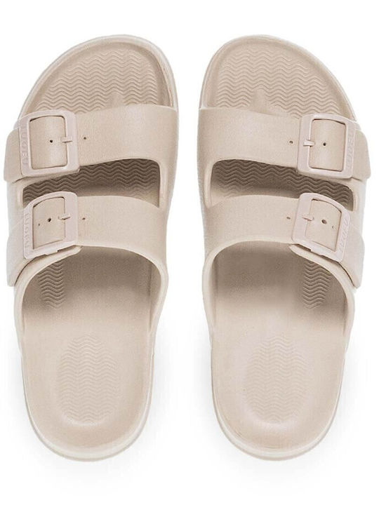 Flip Flops in Sandal Style in Beige Colour