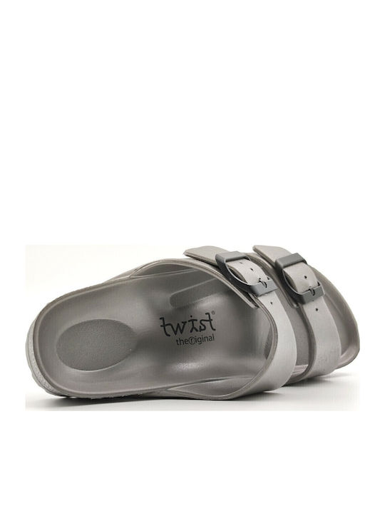 Women's Flat Sandals Anatomic in Gray Color
