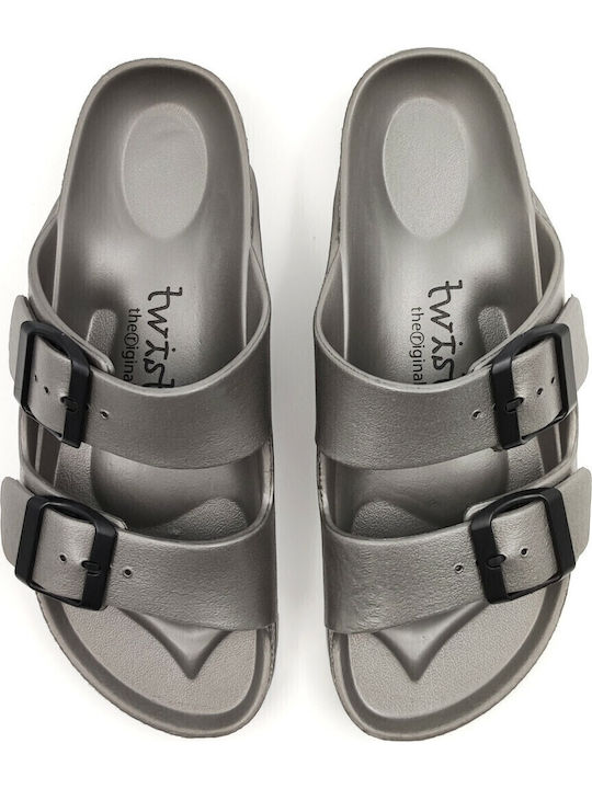 Women's Flat Sandals Anatomic in Gray Color