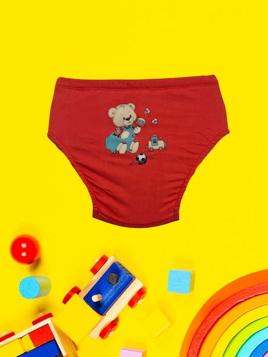 Poopes Kids' Brief Coral